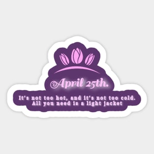 Miss Congeniality April 25th Sticker